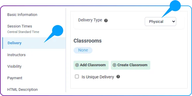 How to Create a Class in SimpliTrain - Delivery