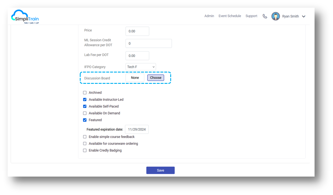 How to Attach a Discussion Board to a Course