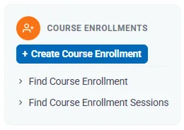 Create Course Enrollment