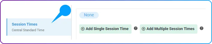 How to Create a Class in SimpliTrain - Session Times