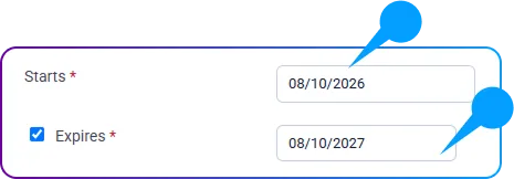 How to Create a Club Membership Pool in SimpliTrain - Starts-Expires