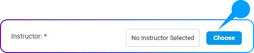 How to Create Instructor Availability in SimpliTrain - Choose Button