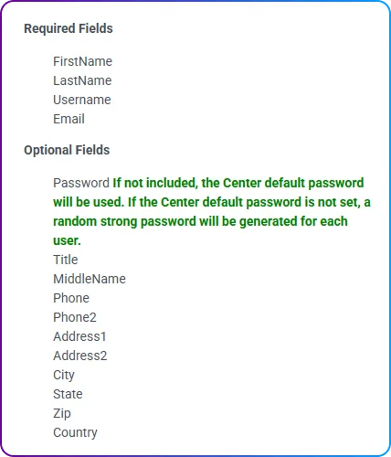 How to Create (Import) Multiple Users in Bulk in SimpliTrain - Required Fields