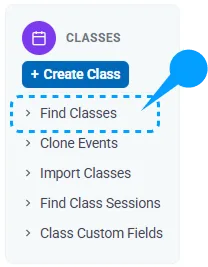 How to Manage Class Attendance in SimpliTrain - Find Classes