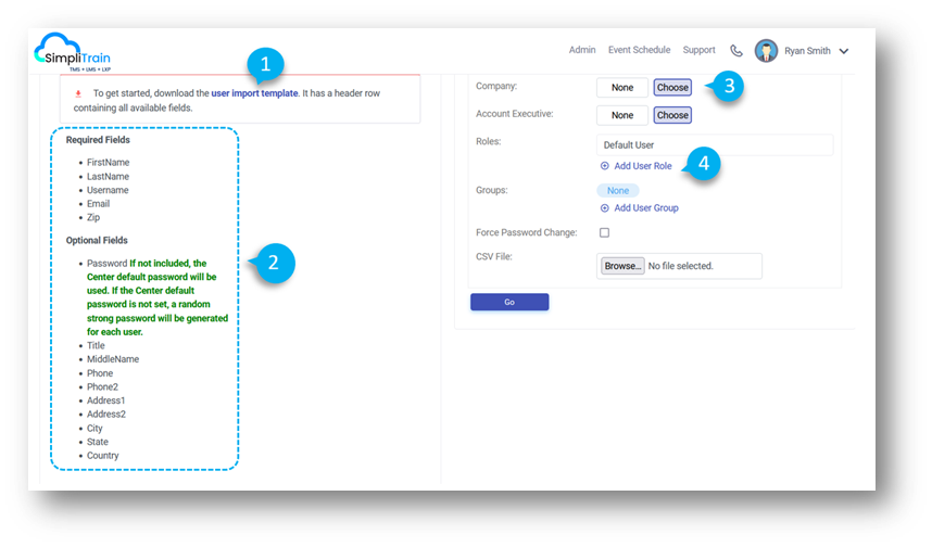 Import Multilple User