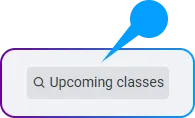 Instructor Availability Management - Upcoming Classes Button