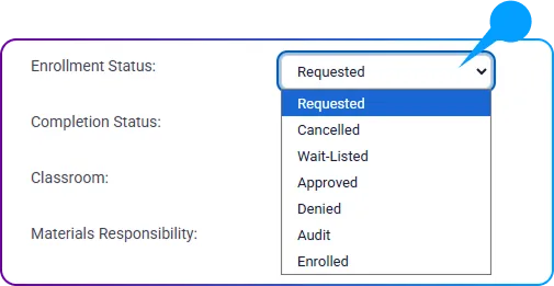 Learner in a Custom Event - Enrollment Status