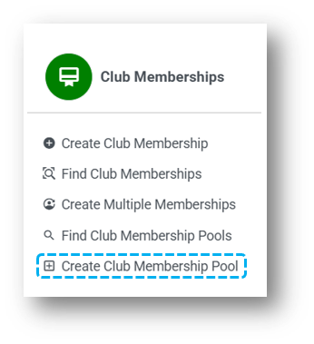 Club Membership Pool