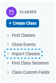 Training Management Import Classes