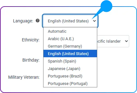 How to Access and Edit the Learner Profile in SimpliTrain - Language
