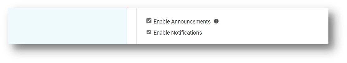 Notifications & Announcements